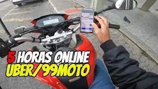 UBERMOTO / 99MOTO BATIR MEU RECORD DE GANHOS EM POUCAS HORAS  TRABALHADAS