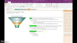 Introduction Paragraphs:  Notes