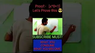 proof x^0=1||#viral#shorts#studyyaan