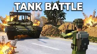 ⚔️REALISTIC MODERN TANK BATTLE – Swedish Brigade vs Russian Checkpoint | Teardown