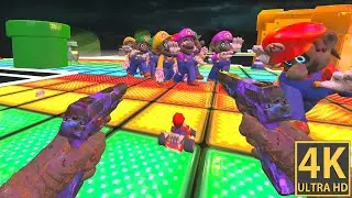 Call of Duty Black Ops 3 Mario kart Rainbow Road Zombies Gameplay 4K