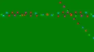 String lights green screen | Christmas string lights green screen | Green screen string lights