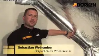 Монтаж пароизоляционной мембраны Delta Reflex