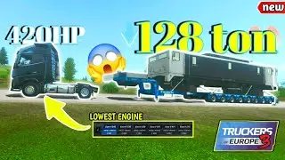 😱 128t ON 420HP IN TRUCKERS OF EUROPE 3 🚚