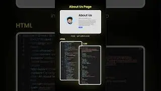 Day 49 - About Us Page #html #css #shorts #javascript