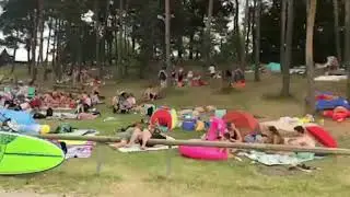 Großer Brombachsee: Großes Gedränge am Wochenende - Polizei muss eingreifen