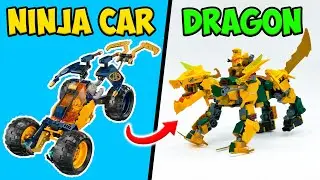 I turned a Lego Ninjago Car into a DRAGON! 🐉