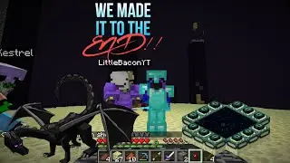 Killing The Ender Dragon | The End Portal | Survival | Team