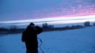 Красивый зимний рассвет