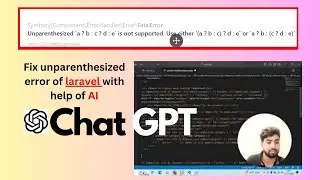 Unparenthesized `a ? b : c ? d : e` is not supported laravel error(php) 