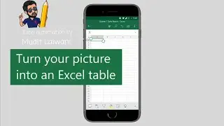 Insert data from picture | Excel Automation by Mudit Lalwani  