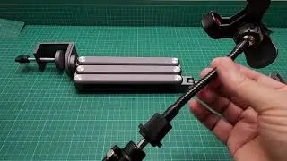 Folding boom arm, mobile phone, tablet stand | multi-purpose modification | review