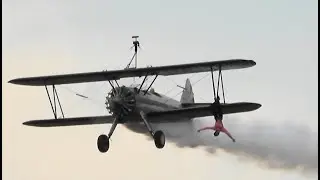 Madison Parsons Wing Walking at the Flying Circus Airshow, Bealeton Va. 10/16/22