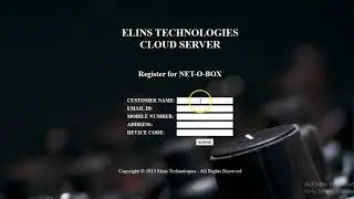 Register on Elins Cloud | Smart Water Pump Controller | IOT | Elins Technologies