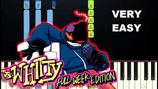 Friday Night Funkin - Overhead (Vs Whitty) (Very Easy Piano Tutorial)