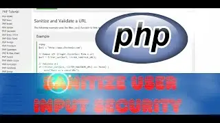 Linux Web Browser PHP Sanitize User Input Security