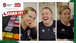 England Rugby's Red Roses try face painting | Learn It Episode 7
