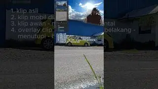 Lompati rumah & mobil dengan capcut hasil editan masih kasar belum suhu #shorts #mobil #awan #rumah