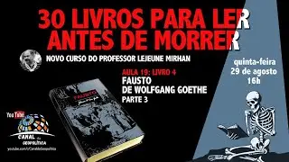 30 livros para ler antes de morrer - aula 19- 29.08.2024