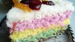 Rainbow rice cake (