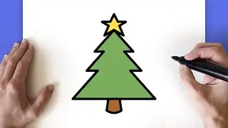 COMO DESENHAR UMA ÁRVORE DE NATAL