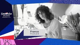 Postcard of Barbara Pravi from France 🇫🇷 (Eurovision Song Contest 2021)