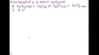 Find the pH of a weak acid solution using RICE method