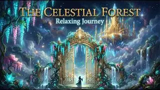 Magical Celestial Forest & Crystal Palace 🍄 14-Minute Seamless Visual ASMR (4K Ultra HD)