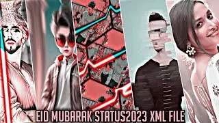 Eid Mubarak status 2023 Editing Special XML file alightmotion_Alight motion editing tutorial