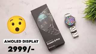 Boult Crown R Pro | Premium Smartwatch with 1.43" Round AMOLED Screen, Metallic Build, Bt Calling