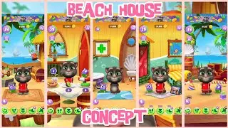 My Talking Tom 2 Game | Beach House Concept | Gameplay