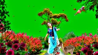 Beautiful Nature Green Screen Status, Beautiful girl Green Screen video
