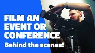 Conference filming setup, Bytes conf 2017 behind the scenes - How to film a conference