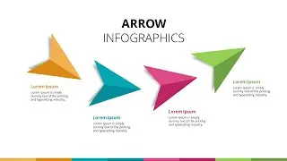 4 Steps Animated Arrow Infographic 🔥🔥 Free PowerPoint Template