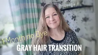 Gray Hair Transition - 1 Month no Dye || Round 2