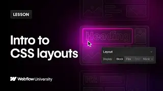 CSS display settings (flex, grid, block, none, inline-grid, inline-flex) — Webflow tutorial