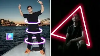 PicsArt Tutorial - Neon Glowing Effect ( Shapes )