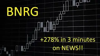 May 17, 2024 - BNRG +278% on NEWS (T/S, Level 2, 5 min, 1 min, 10 second charts)