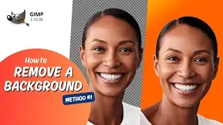 How to remove a background in GIMP- method #1.
