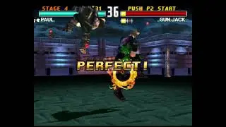 Paul With Jin Kazama Fighting Style Stun Gunjack and Gunjack Dont Know How to Fight Tekken 3