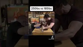 185lbs vs 250lbs FRENCH ARM WRESTLER 