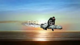 North Korea Missile Test Animation
