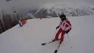 Subito questa pista???  73% di pendenza!!