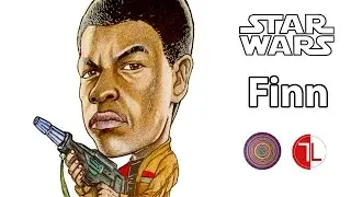 Star Wars: The Force Awakens - Finn Caricature - Speed Drawing