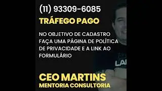 NO OBJETIVO DE CADASTRO FAÇA UMA PÁGINA DE POLÍTICA DE PRIVACIDADE E A LINK AO FORMULÁRIO
