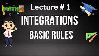 Basic integration rules | Basic Integration Rules and Formulas lecture #1 #integration
