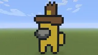 Minecraft Pixel Art - Among Us Cowboy Hat Small