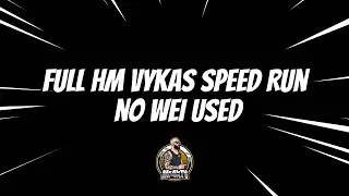 Vykas G1 and G2 Speed Run! G3 no Wei used :)