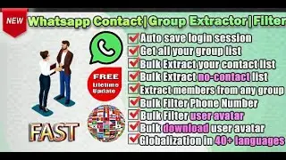 Whatsapp Contact|Group Extractor|Filter  