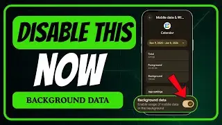 TURN THIS OFF to Stop Apps Using Data in the Background (Android 2026)